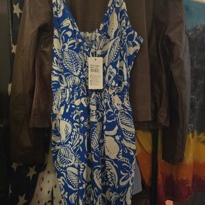 Blue Floral Romper